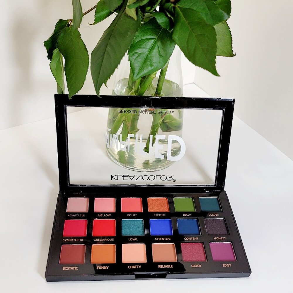 Kleancolor Black Case Eyeshadow 18-Colors Amplified New